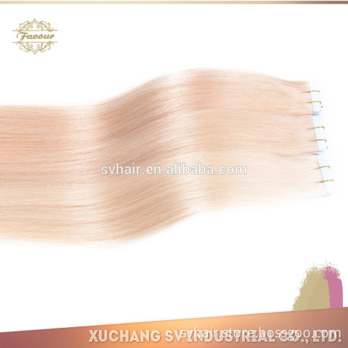 2015 new arrival PU skin weft human hair extension wholesale tape remy hair extensions white hair extensions